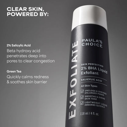 Paulas Choice--SKIN PERFECTING 2% BHA Liquid Salicylic Acid Exfoliant--Facial Exfoliant