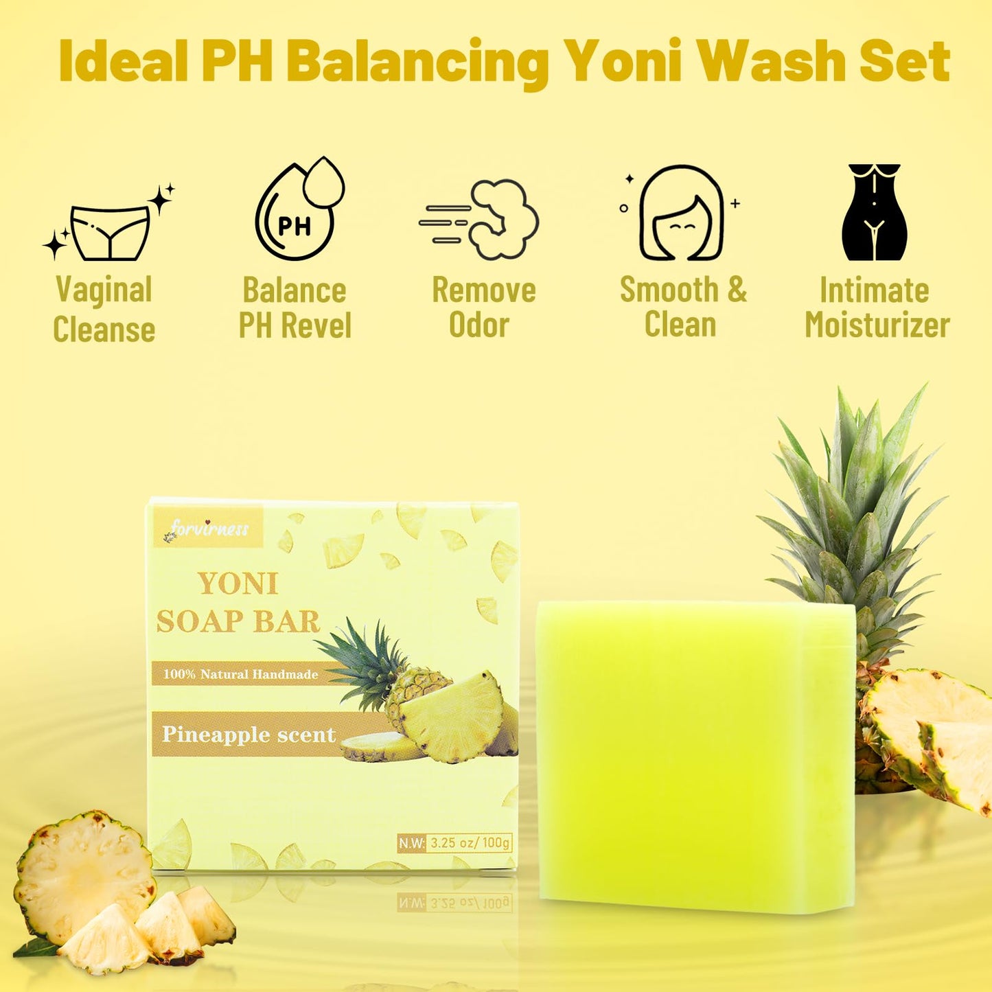 Yoni Wash Yoni Oil Yoni Bar Soap, Women ph Balance, Feminine Wash for Women Remove Odor Moisturizing forvirnessBuy Supplements Australia