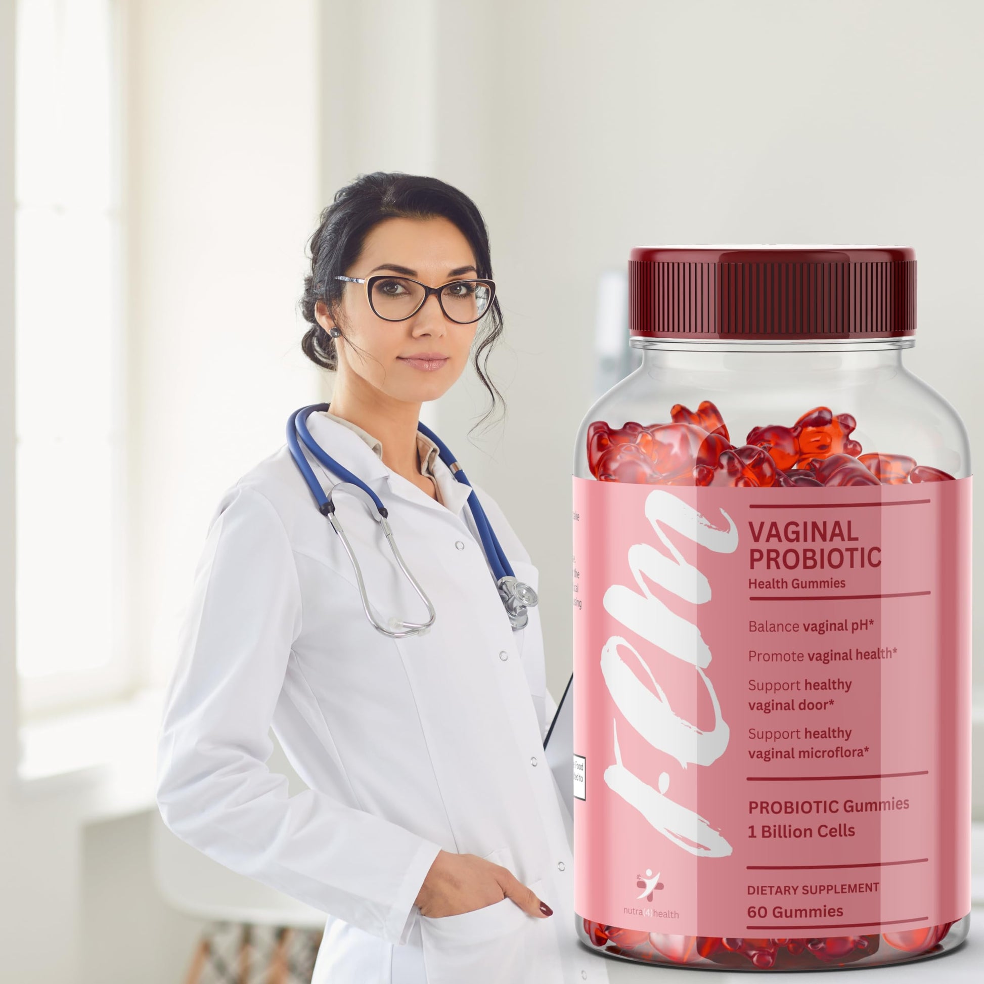 FEM Vaginal Probiotic Gummies for Women - Promotes pH Balance, Healthy Vaginal Odor & Urinary nutra4healthBuy Supplements Australia