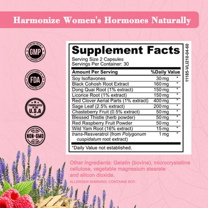 MenstrEaze PMS Relief & Hormone Balance for Women, with Black Cohosh, Vitex, Wild Yam MenstrEazeBuy Supplements Australia