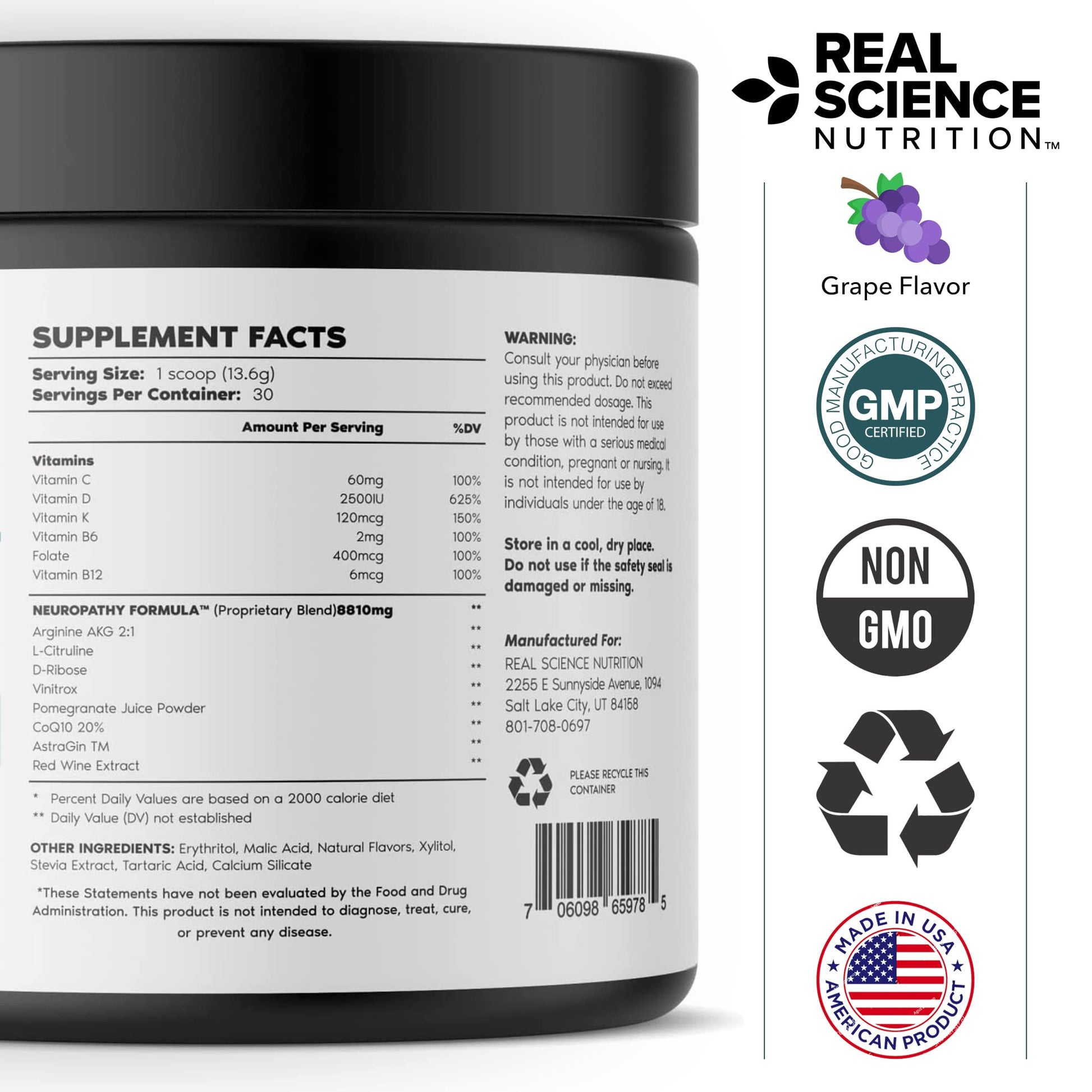 Real Science Nutrition Offers Neuropathy Miracle a Natural Powder Supplement to Improve Circulation and Provide Relief for Neuropathy Real Science NutritionBuy Supplements Australia