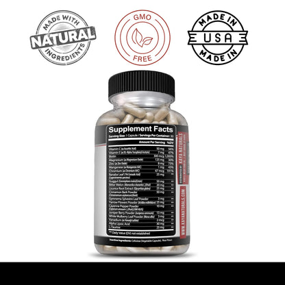 Kaya Naturals Healthy Gluco with Bittermelon Supplement | Support Healthy Levels and Function, 20 Herbs Vitamins and Minerals, Alpha Lipoic Acide, Cinnamon, Vitamin C & E, Non-GMO (30 Count) Kaya NaturalsBuy Supplements Australia