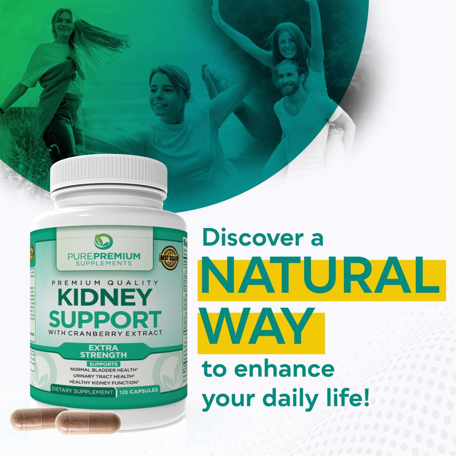 PurePremium Kidney Support Supplement for Men and Women - with Cranberry Extract PurePremium SupplementsBuy Supplements Australia