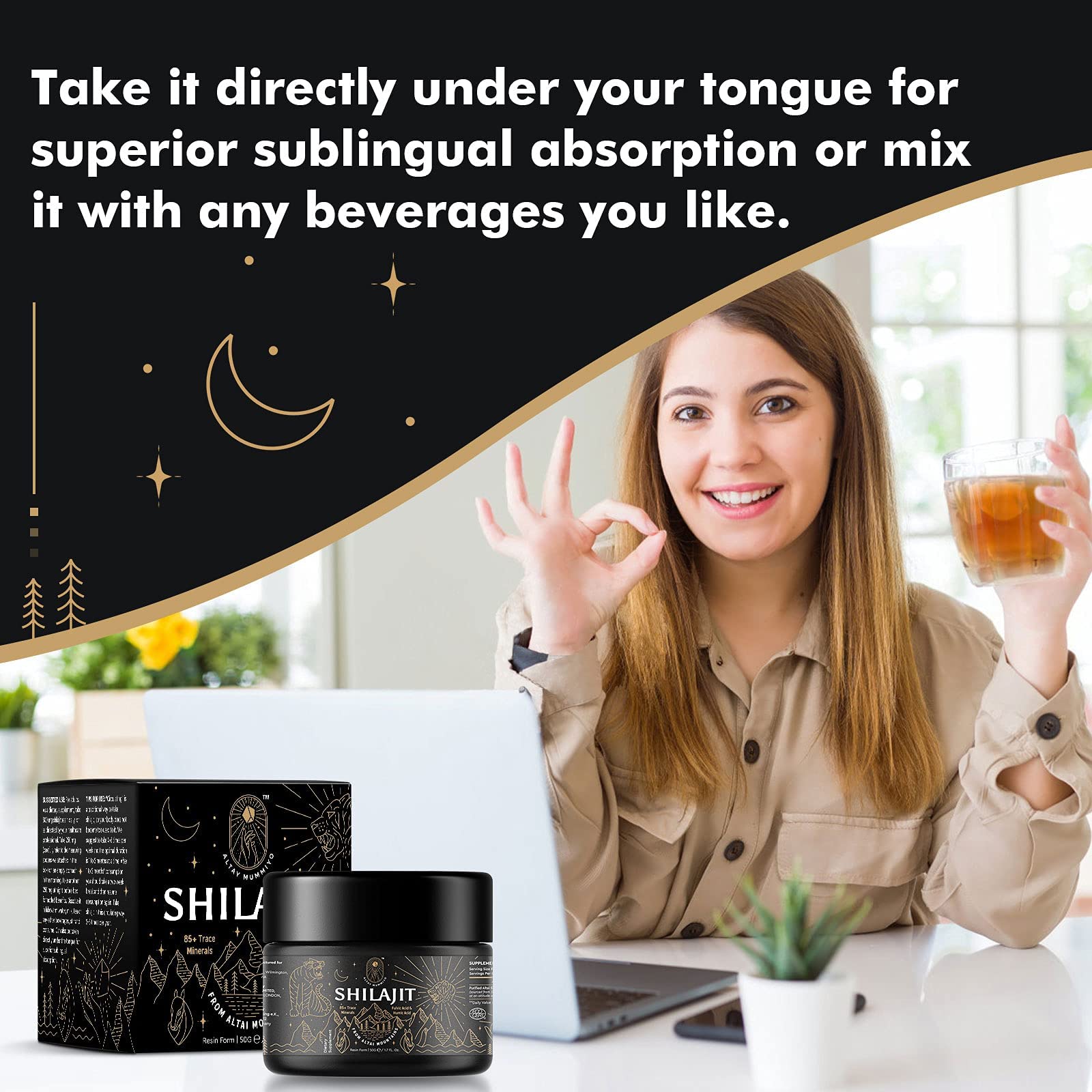 Shilajit Resin with Fulvic Acid & Trace Minerals, Original Siberian Pure Shilajit with 85+ Humic ALTAY MUMMIYOBuy Supplements Australia