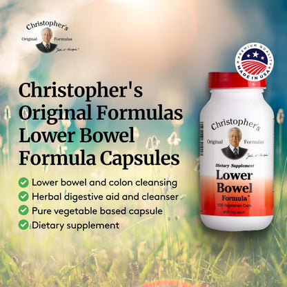 Christopher's Original Formulas Lower Bowel Formula 100 Vcaps Christopher's Original FormulasBuy Supplements Australia