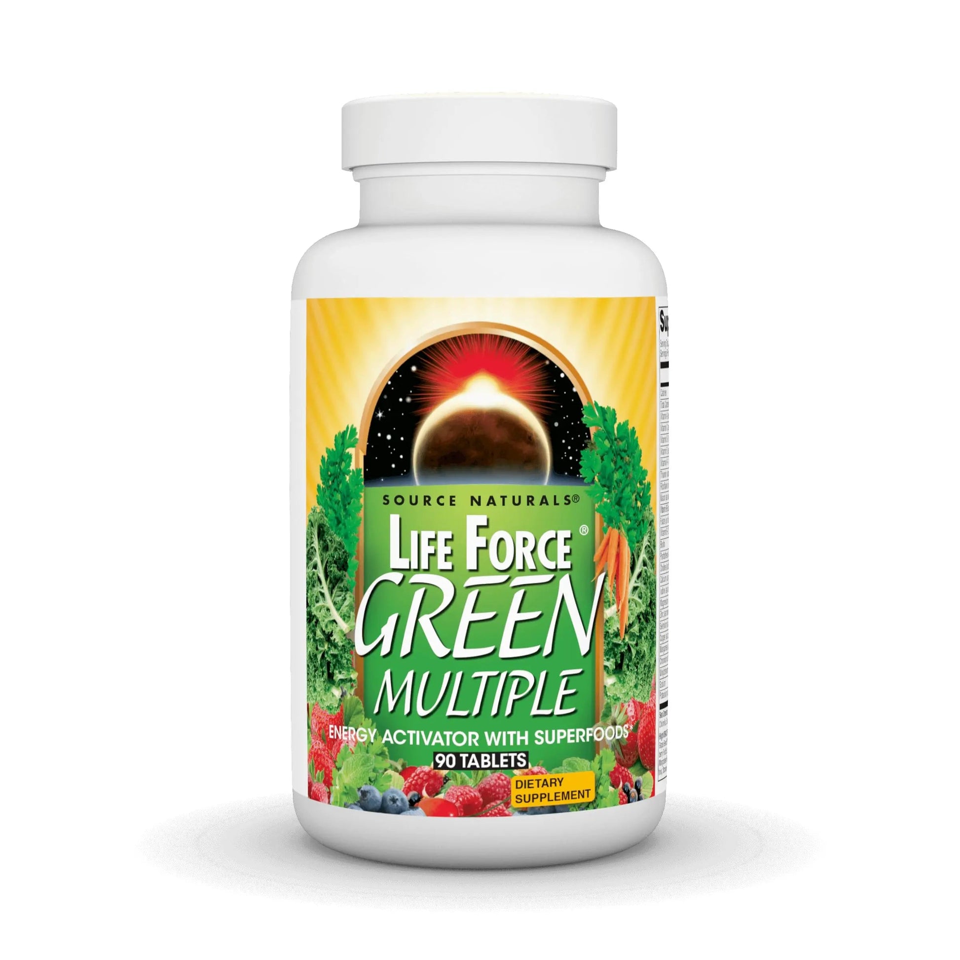 Source Naturals Life Force Green Multiple, Energy Activator with Superfoods* - 90 Tablets Source NaturalsBuy Supplements Australia