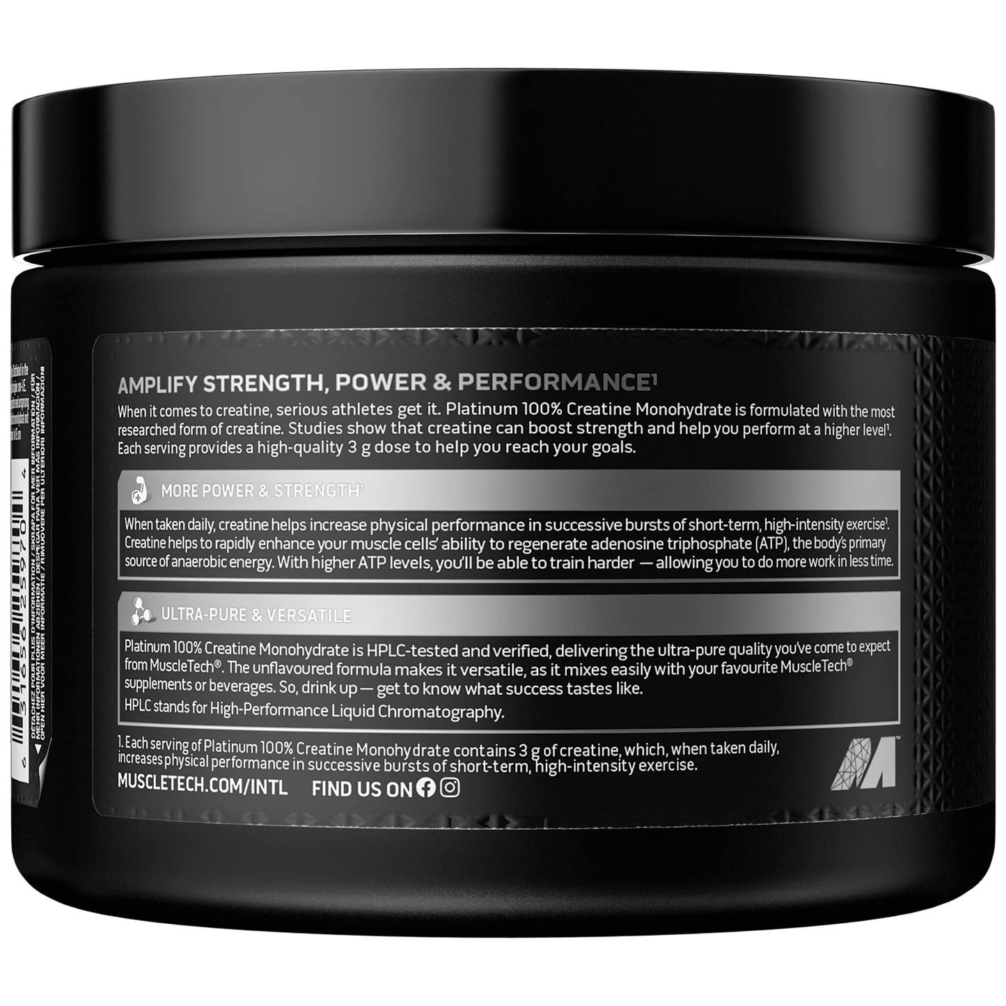 MuscleTech Platinum 100% Creatine Monohydrate Powder, Pure Creatine, Increase MuscletechBuy Supplements Australia