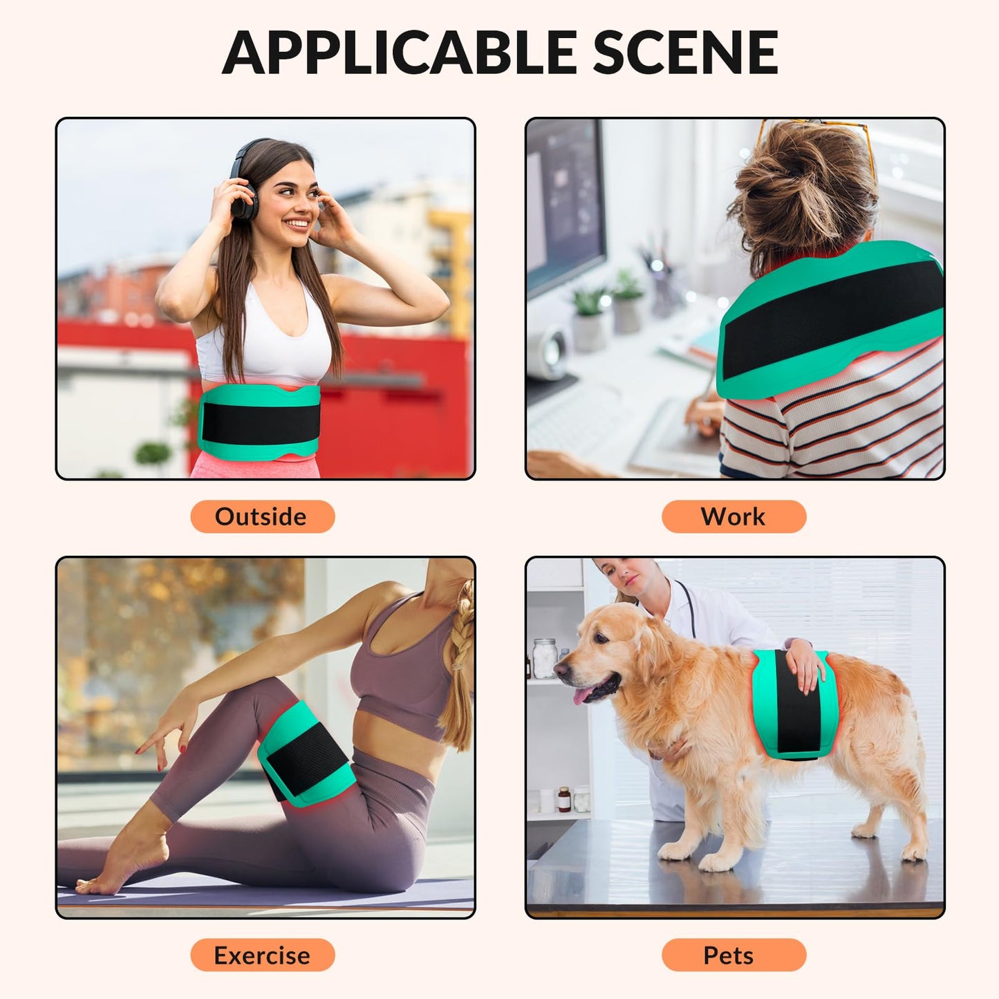 Dawfek Red Light Therapy Belt for Pain Relief Silicone Wearable Near Infrared Light Wrap Deep DawfekBuy Supplements Australia