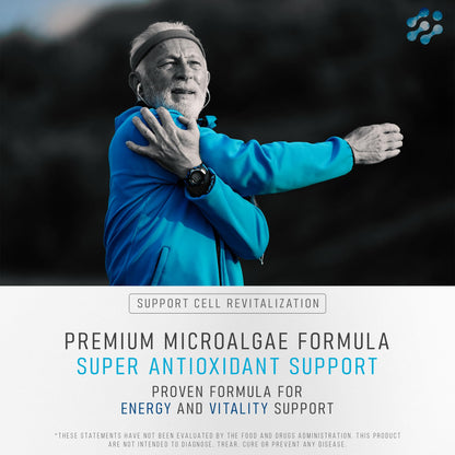 Stem Cell Supplements 500mg (60 Cap) Natural Anti-Aging & Longevity Support with Spirulina & Chlorella, Boost Cellular Renewal, Restore Youthful Energy, Reduce Joint Soreness – Celulas Madre AURA VITAMINSBuy Supplements Australia