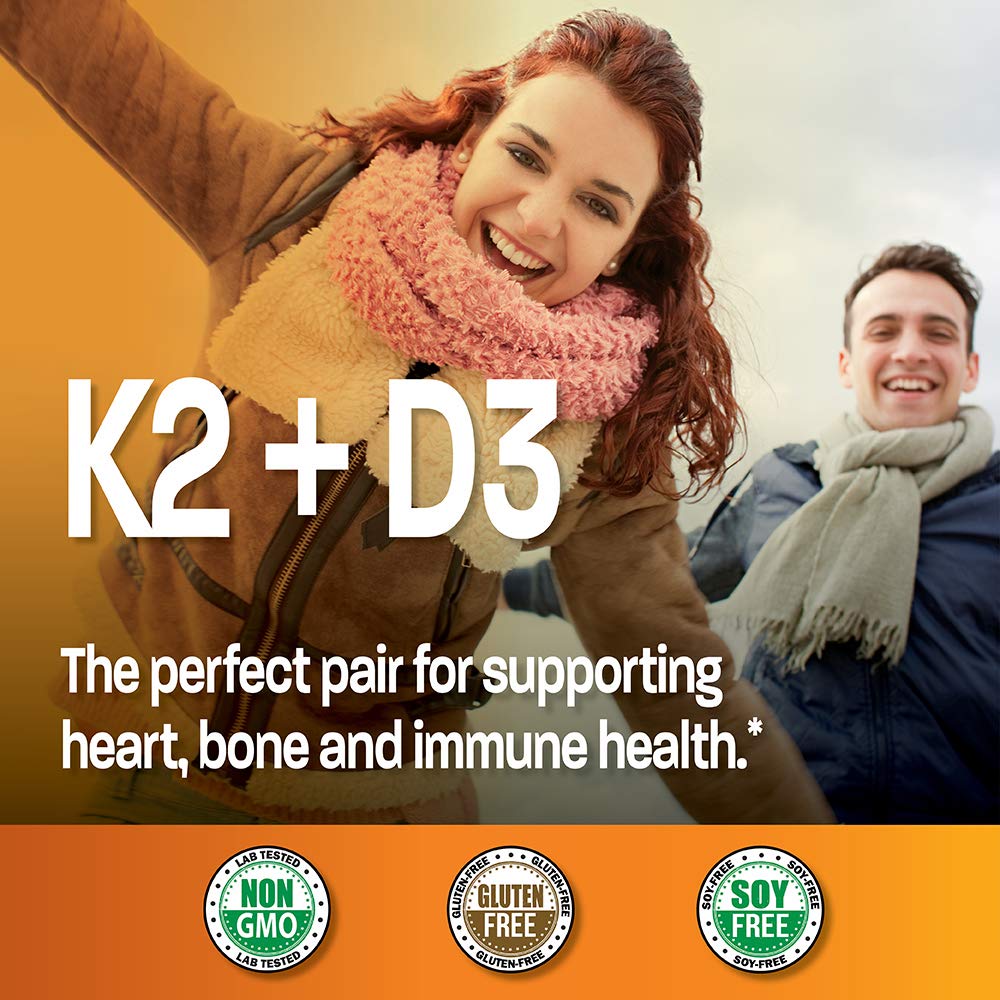Bronson Vitamin K2 (MK7) with D3 Supplement Bone and Heart Health Non-GMO BronsonBuy Supplements Australia