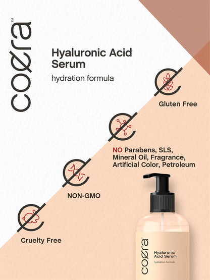 Hyaluronic Acid Serum for Face & Skin | 8 oz | Paraben & SLS Free Moisturizer | Packaging CoeraBuy Supplements Australia