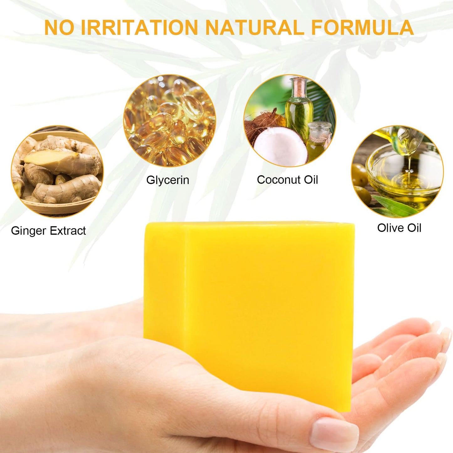 Organic Ginger Soap, Moisturizing Bath Soap, Slimming Ginger Soap, Deep Clean Effectively MoulisBuy Supplements Australia