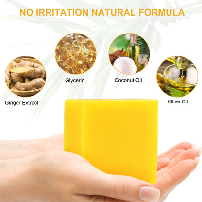 Organic Ginger Soap, Moisturizing Bath Soap, Slimming Ginger Soap, Deep Clean Effectively MoulisBuy Supplements Australia