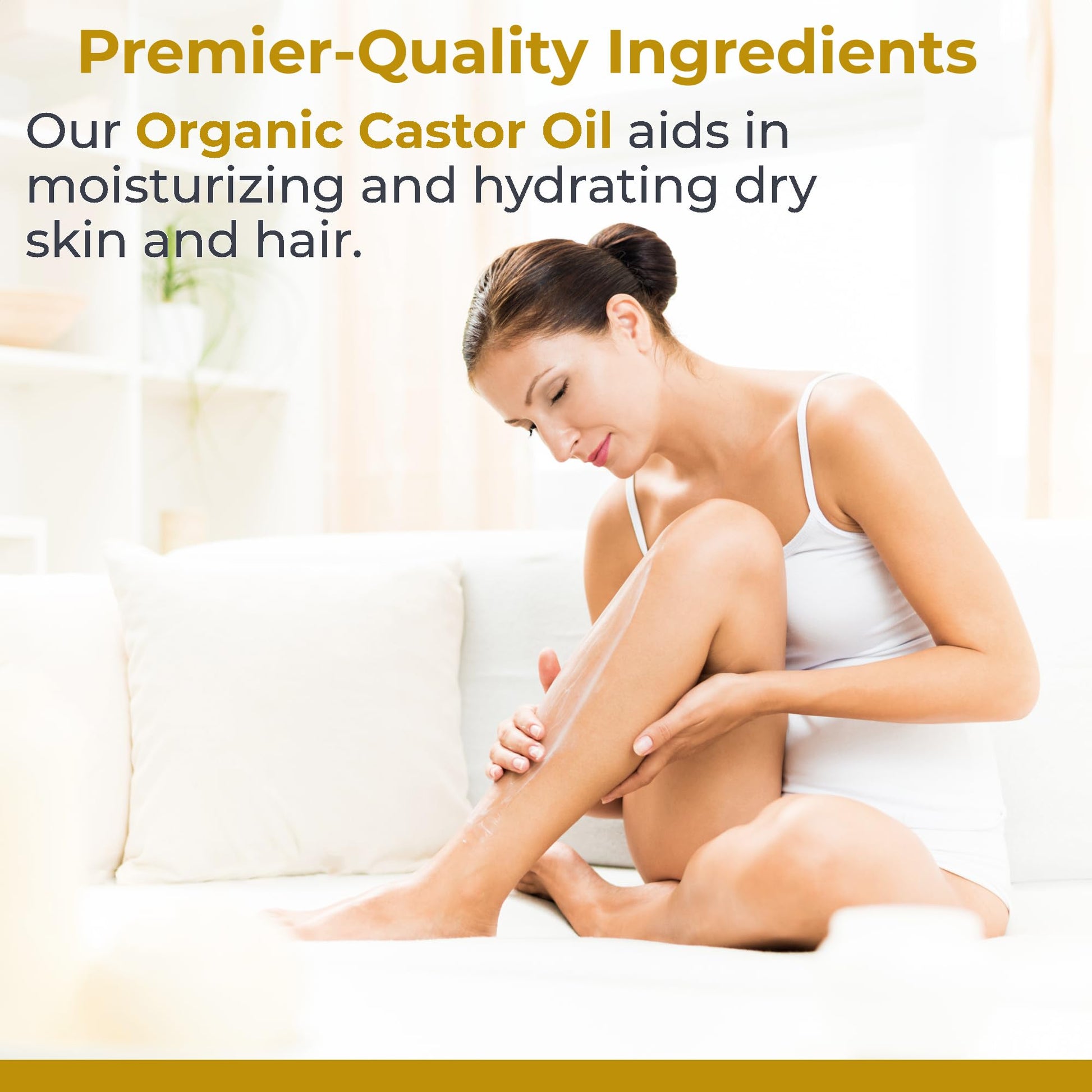 Premier Research Labs Organic Castor Oil for Face - Cold Pressed 100% Pure Castor Oil for Hair Growth, Skin & Body, Hexane Free - 8 Oz Bottle Premier Research LabsBuy Supplements Australia