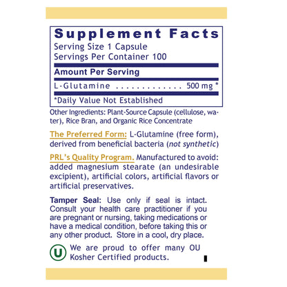Premier Glutamine by Premier Research Labs --100 caps Premier Research LabsBuy Supplements Australia