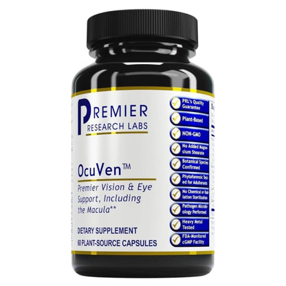 Premier Research Labs OcuVen - Lutein and Zeaxanthin Supplement, Eye Vitamins, Eye Health Supplements for Adults & Seniors, Vision Supplements, Macular Health, Eye Care - 60 Vegetarian Capsules Premier Research LabsBuy Supplements Australia