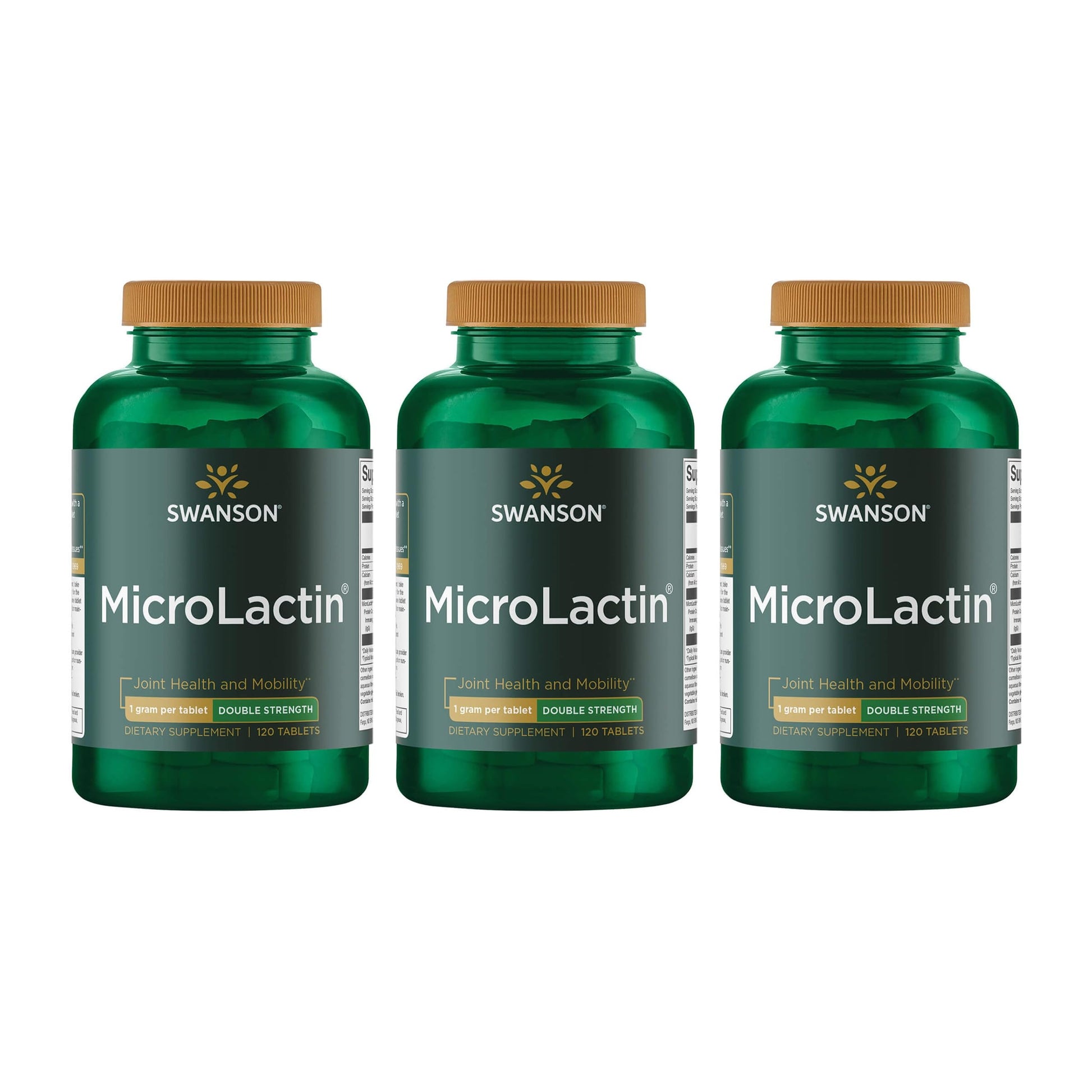Swanson Microlactin Double Strength 1000 Milligrams 120 Tabs (3 Pack) SwansonBuy Supplements Australia