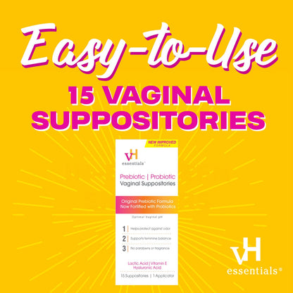 vH essentials Prebiotic PH Balanced Vaginal SuppositoriesBox, Original Version, 15 Count vH essentialsBuy Supplements Australia