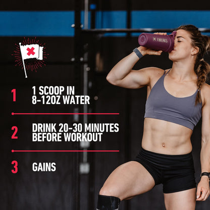 Xwerks Ignite Blue Razz Pre Workout Powder - Best Natural Keto Pre-Workout for Women XwerksBuy Supplements Australia