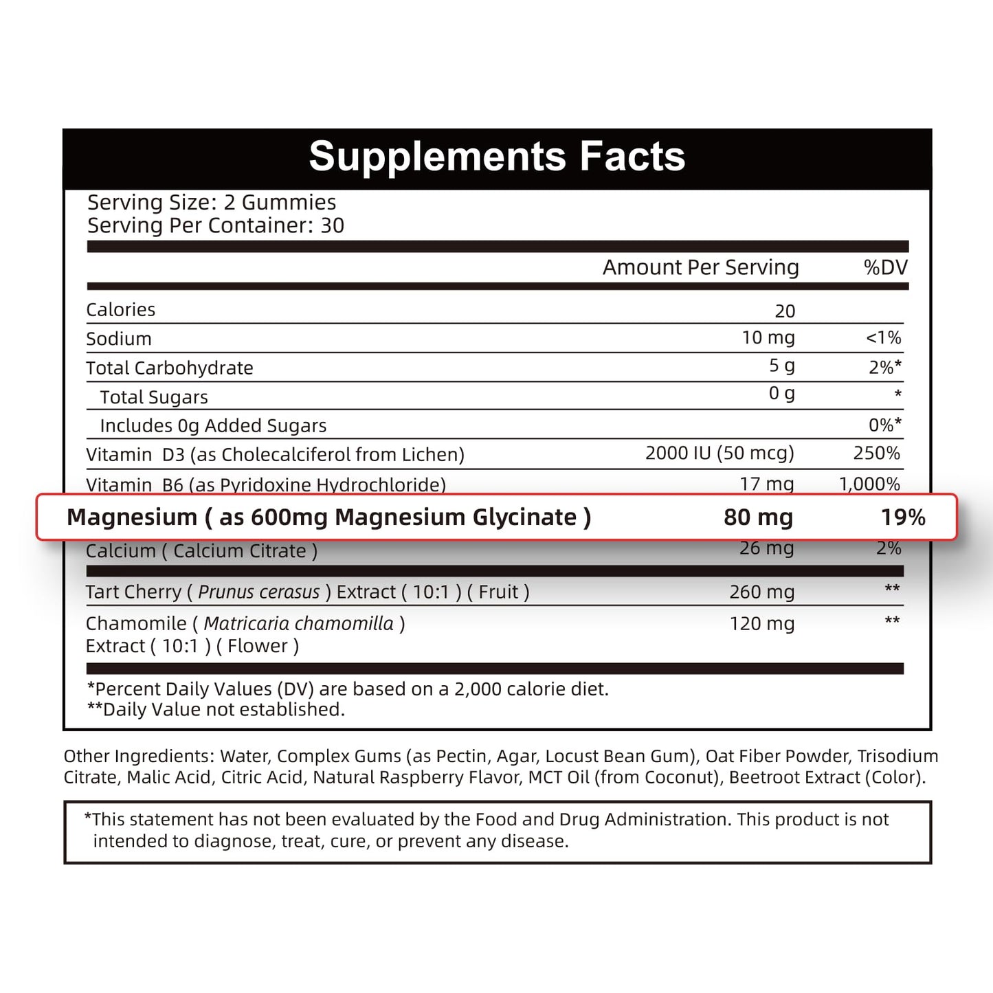 2pack Magnesium Glycinate Gummies 600mg for Sleep & Calm, Sugar Free Magnesium Gummies for Adults with Vitamin D3, Tart Cherry & Chamomile,Clump-Resistant Formula, Third-Party Tested, 120 Count AlliwiseBuy Supplements Australia