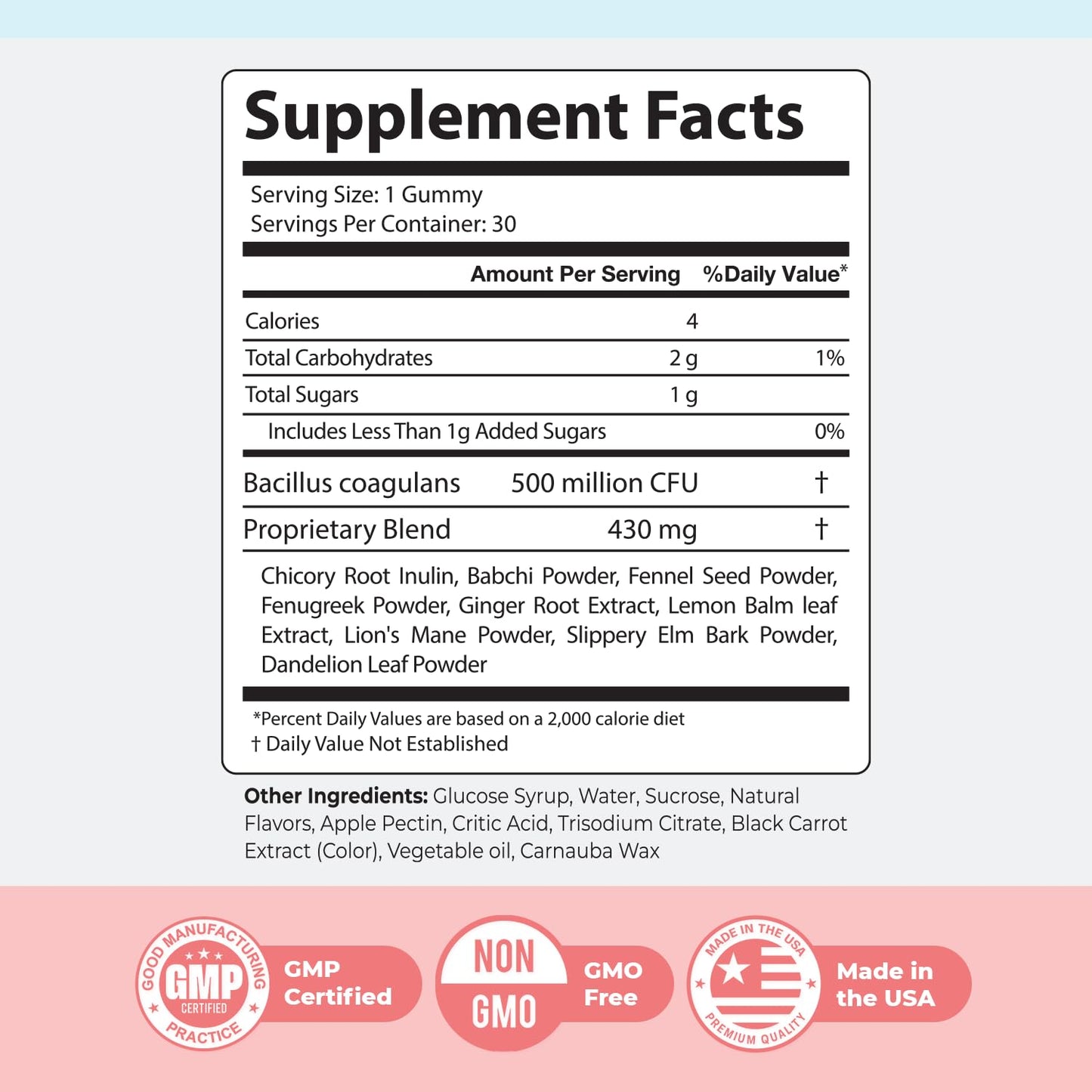 Nature’s NutriWave PrimeBiome Probiotic Gummies – Plant-Based Blend with Inulin, Lion’s Mane, Ginger & More– Non-GMO, No Stimulants, GMP Certified