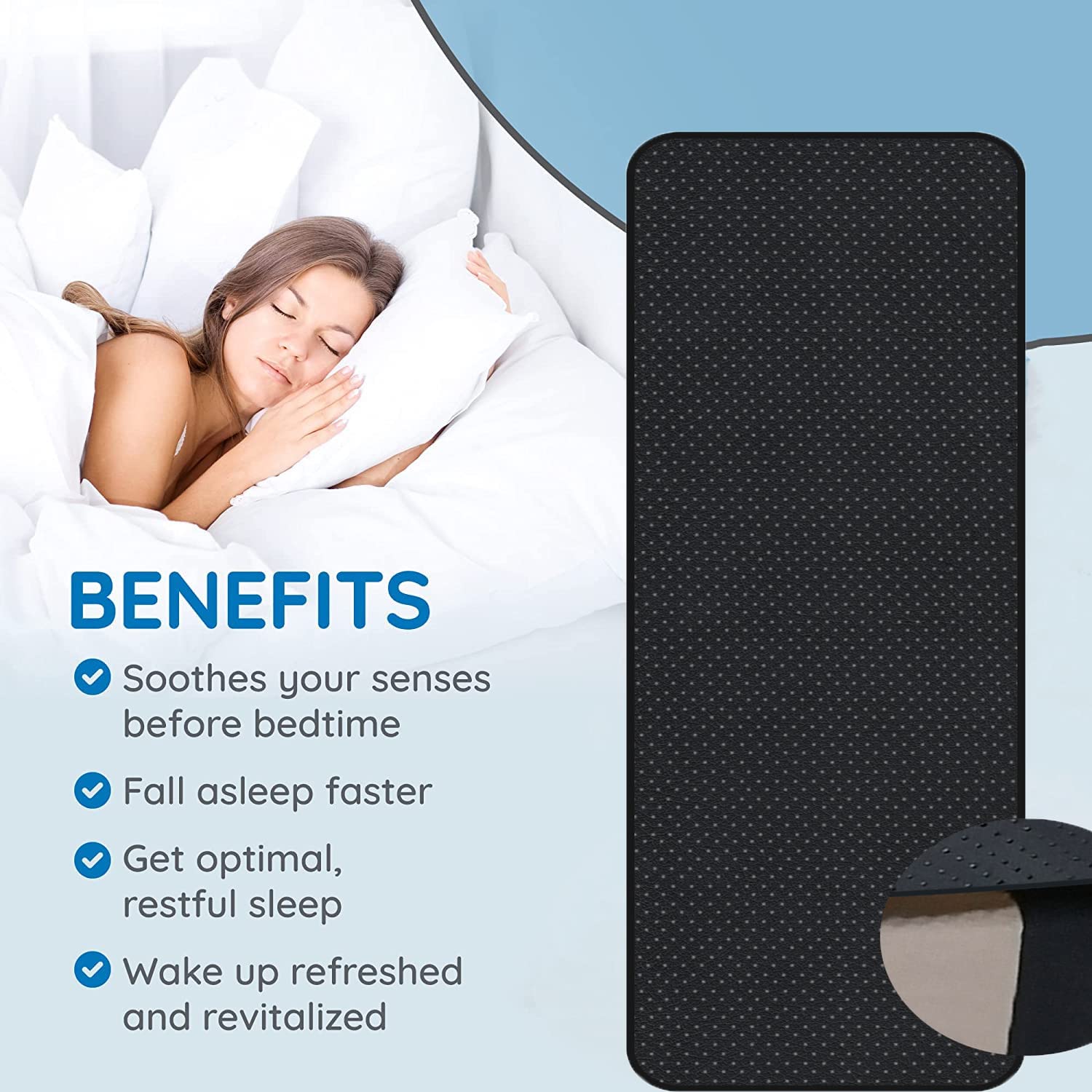 Grounding Mat, Grounding Mattress Cover Pad Grounding Mats Earth Connected Conductive Carbon AlfredxBuy Supplements Australia