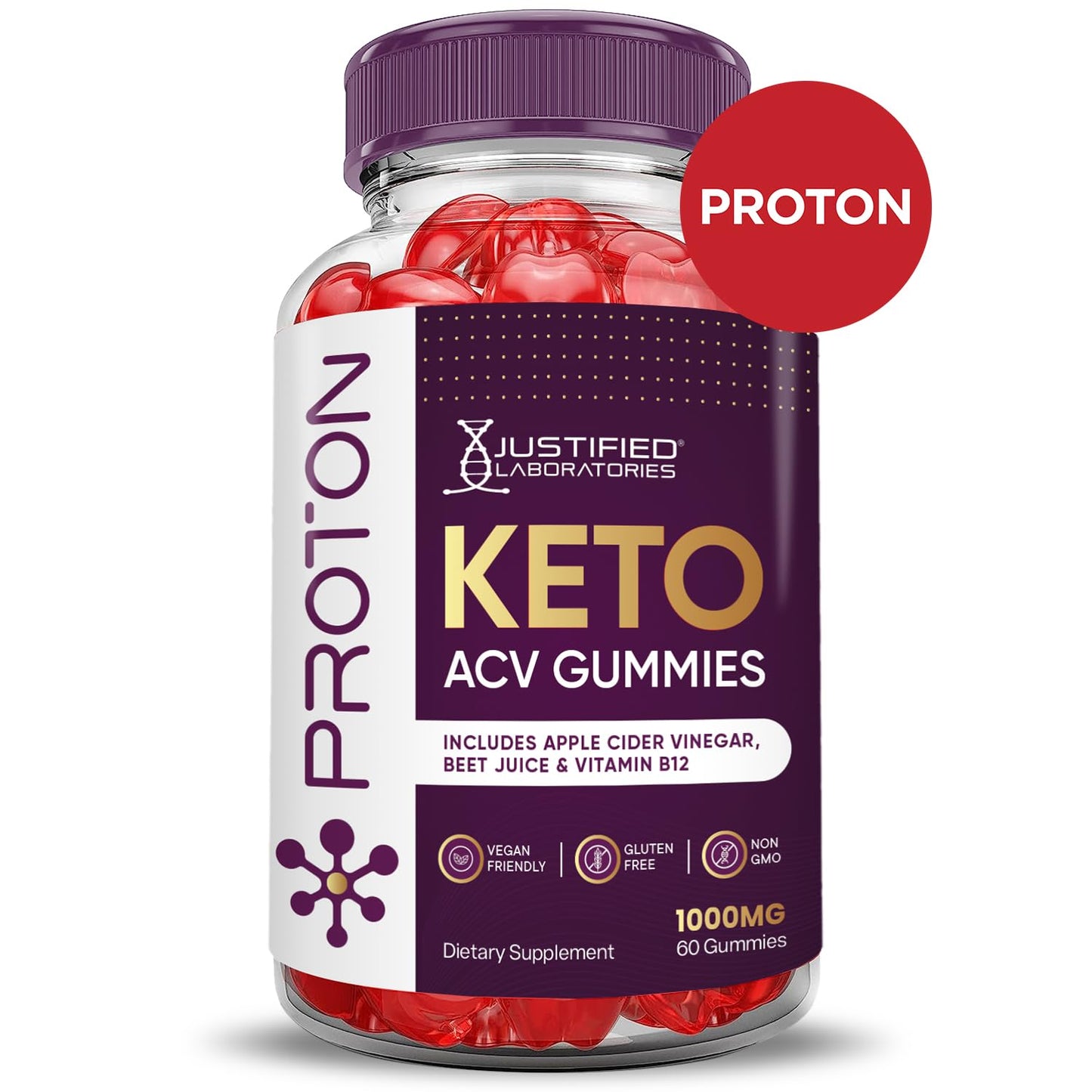 (3 Pack) Proton Protein Keto ACV Gummies Advanced Formula 1000MG Proton Keto Justified LaboratoriesBuy Supplements Australia