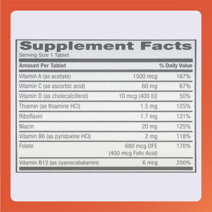 Rugby Daily-Vite Multivitamin - Daily Vitamin Supplement - 100 Tablets (1 Pack) RUGBY LABORATORIESBuy Supplements Australia