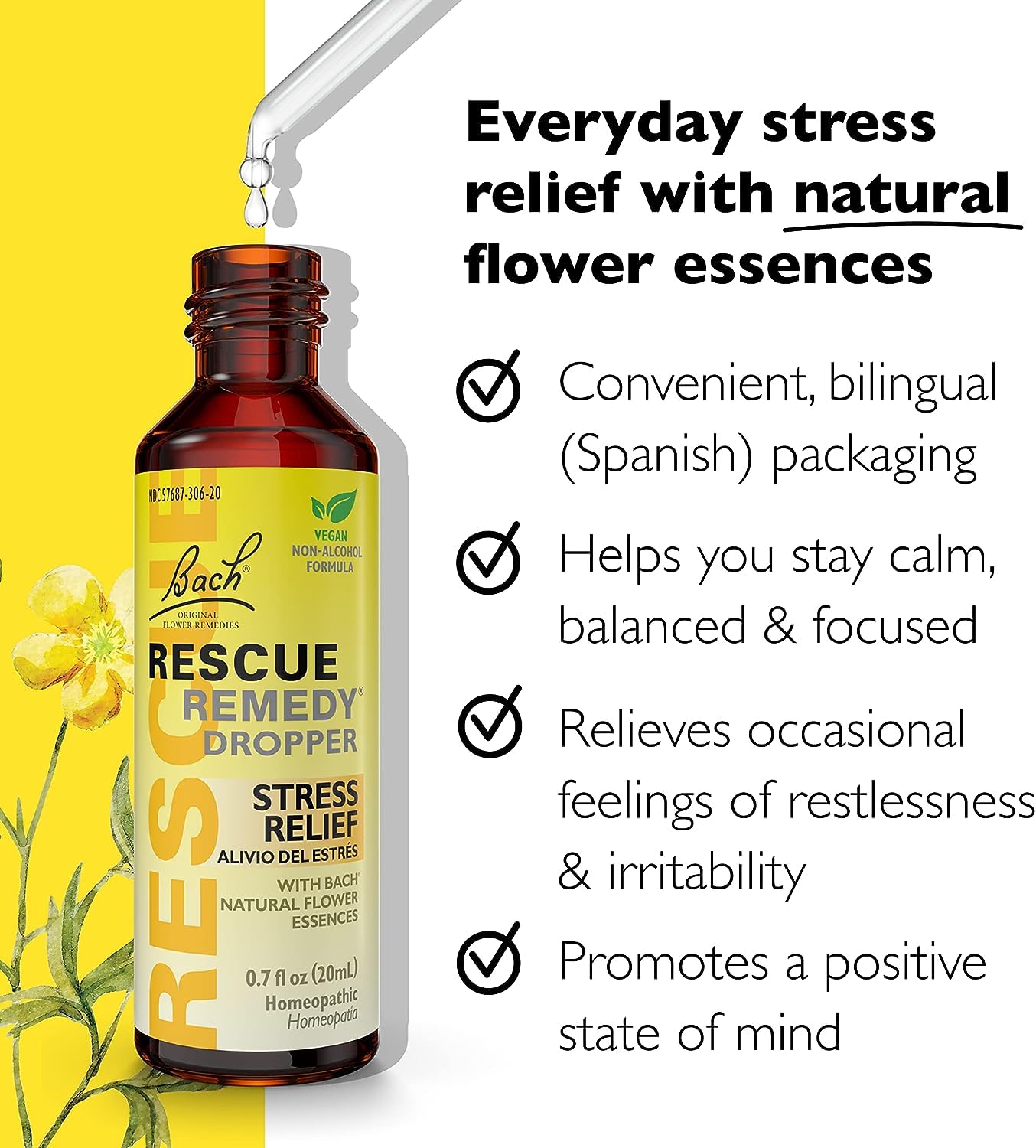 RESCUE Stress Relief & Sleep Support Bundle, Non-Alcohol Formulas, Bach Remedy Dropper 20mL 2-Pack RESCUEBuy Supplements Australia