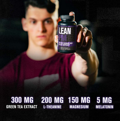 Jacked Factory Lean PM Night Time Fat Burner, Sleep Aid Supplement, & Appetite Suppressant Jacked FactoryBuy Supplements Australia