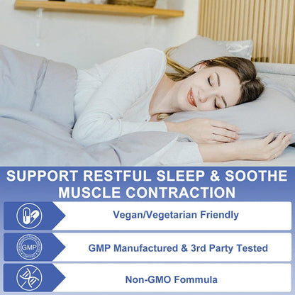OMOGS High Absorption Magnesium Glycinate, for Supporting Sleep, Muscle Relaxation, Heart Health & Bone Health, Gluten Free, Non-GMO, 90 Vegetarian Capsules OMOGSBuy Supplements Australia