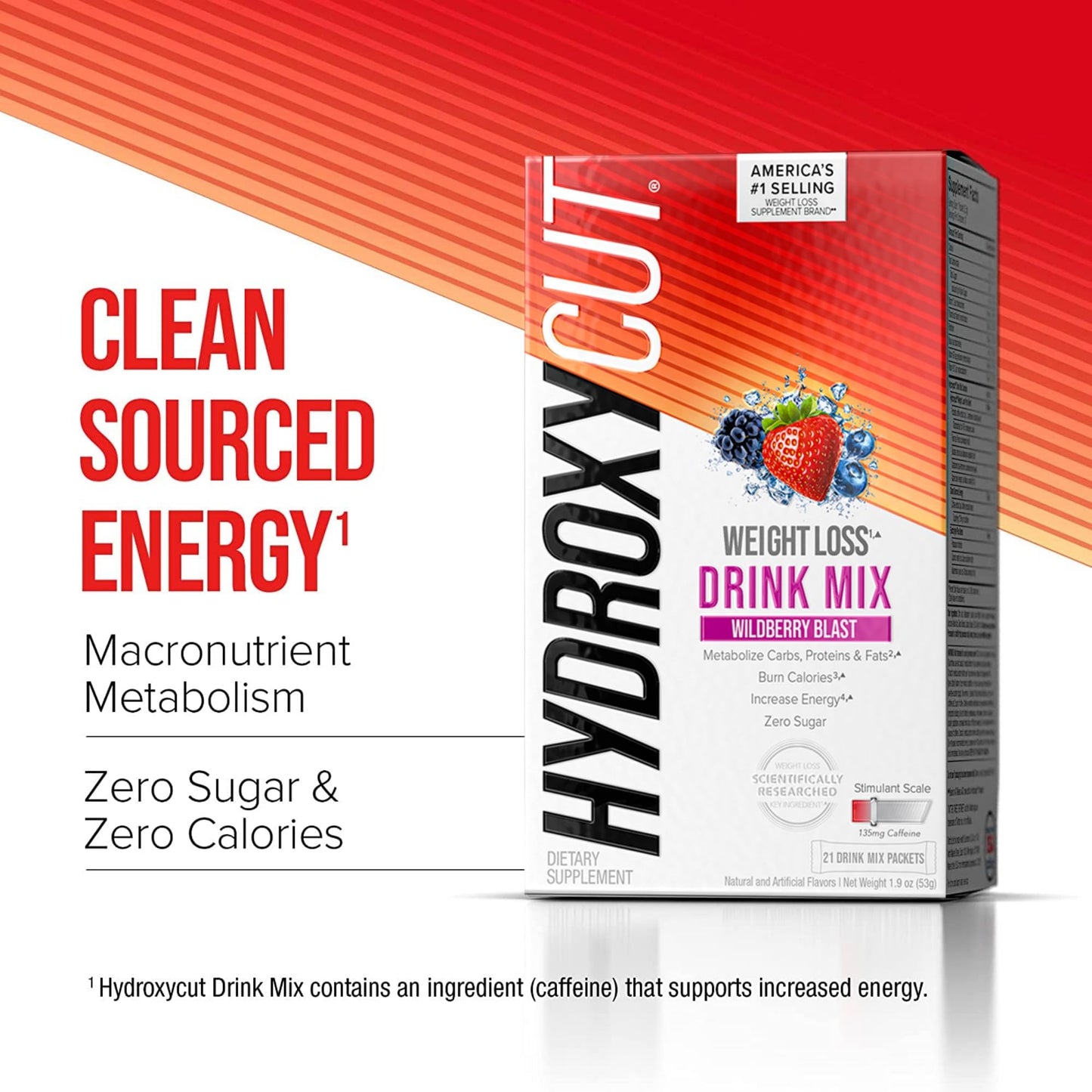 Hydroxycut Drink Mix | Energy Drink Powder | Wildberry Blast, 21 Packets, 2 Packs HydroxycutBuy Supplements Australia