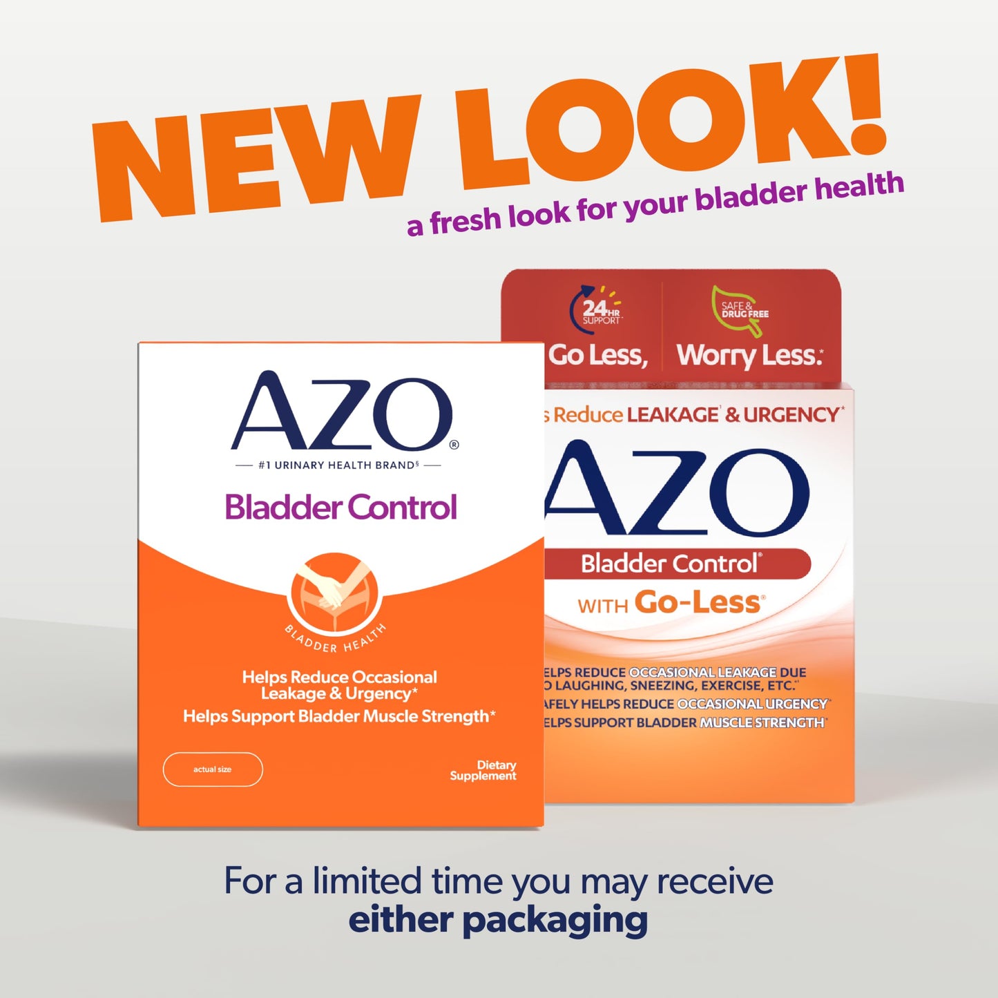 AZO Bladder Control with Go-Less Daily Supplement | Helps Reduce Occasional Urgency, leakage due to laughing, sneezing and exercise††† | 72 Capsules AZOBuy Supplements Australia