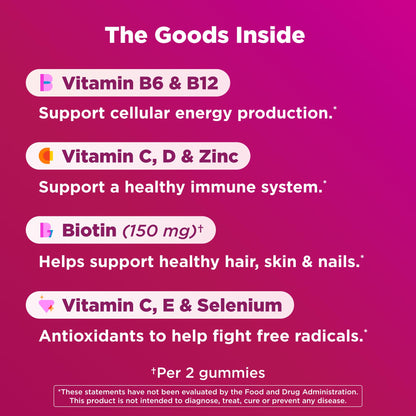 OLLY Women's Multivitamin Gummy, Vitamins A, D, C, E, Biotin, Folic Acid, Adult Chewable Vitamin, Berry Flavor OLLYBuy Supplements Australia
