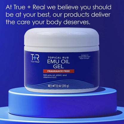 True+Real Emu Oil Gel, 12 oz True+RealBuy Supplements Australia