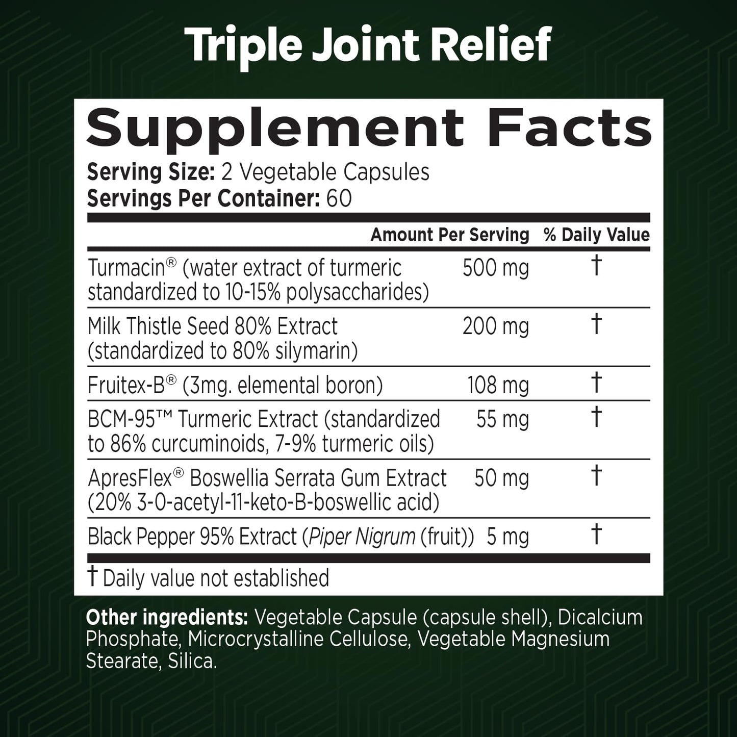 GREEN VALLEY NATURALS Triple Joint Relief Gold – Joint Support Supplement with Turmeric (Turmacin®, BCM-95®), Boswellia (AprèsFlex®) & Boron – Supports Mobility & Flexibility – 120 Capsules GREEN VALLEY NATURALSBuy Supplements Australia