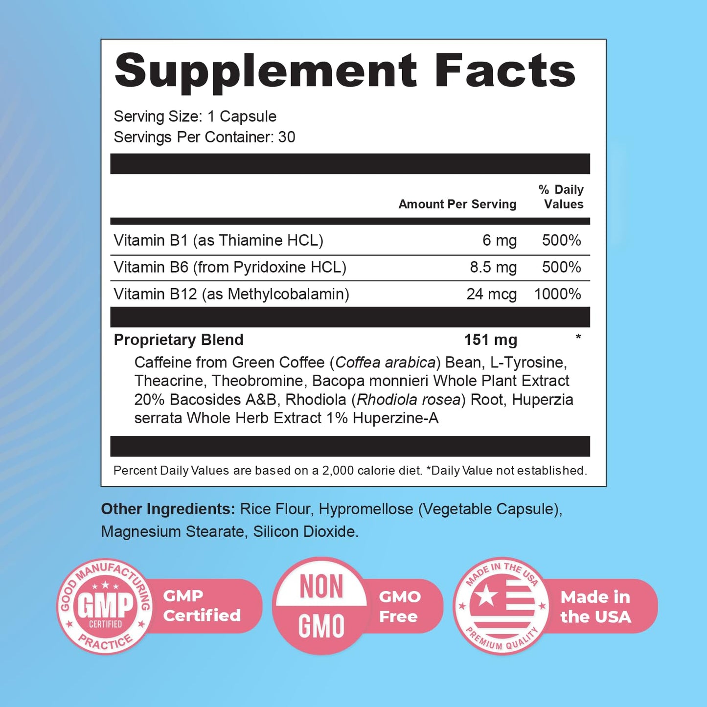 Nature’s NutriWave Memyts – Natural Daily Supplement with B Vitamins and Herbal Extracts | Non-GMO | Made in USA | 100% Natural, 30 Capsules, 2-Month Supply Nature’s NutriWaveBuy Supplements Australia
