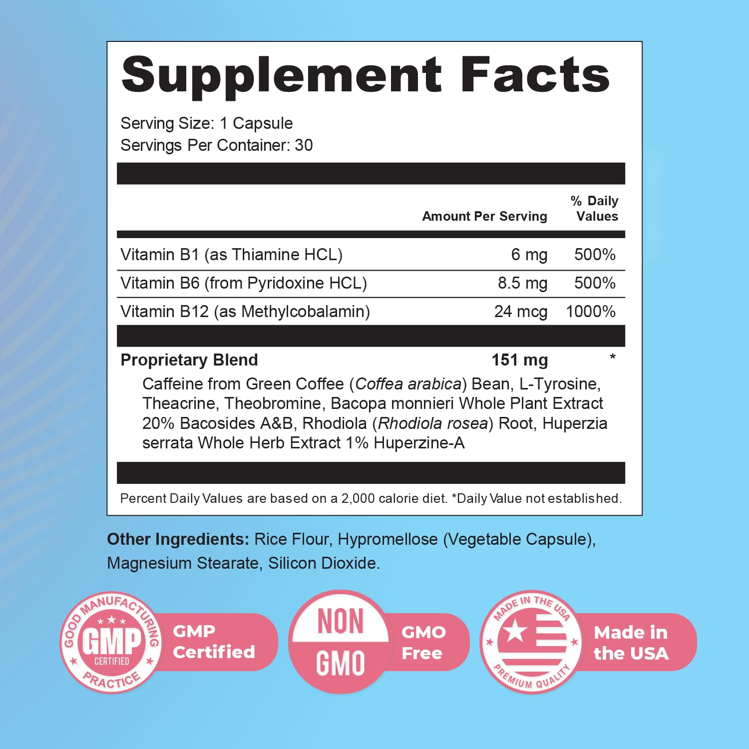 Nature’s NutriWave Memyts – Natural Daily Supplement with B Vitamins and Herbal Extracts | Non-GMO | Made in USA | 100% Natural, 30 Capsules, 2-Month Supply Nature’s NutriWaveBuy Supplements Australia