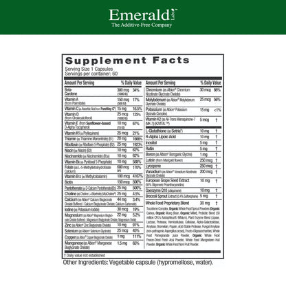 EMERALD LABS Women's 45+ 1-Daily Multi - Complete Multivitamin for Comprehensive Support, Bone & Heart Health* EMERALD LABS
