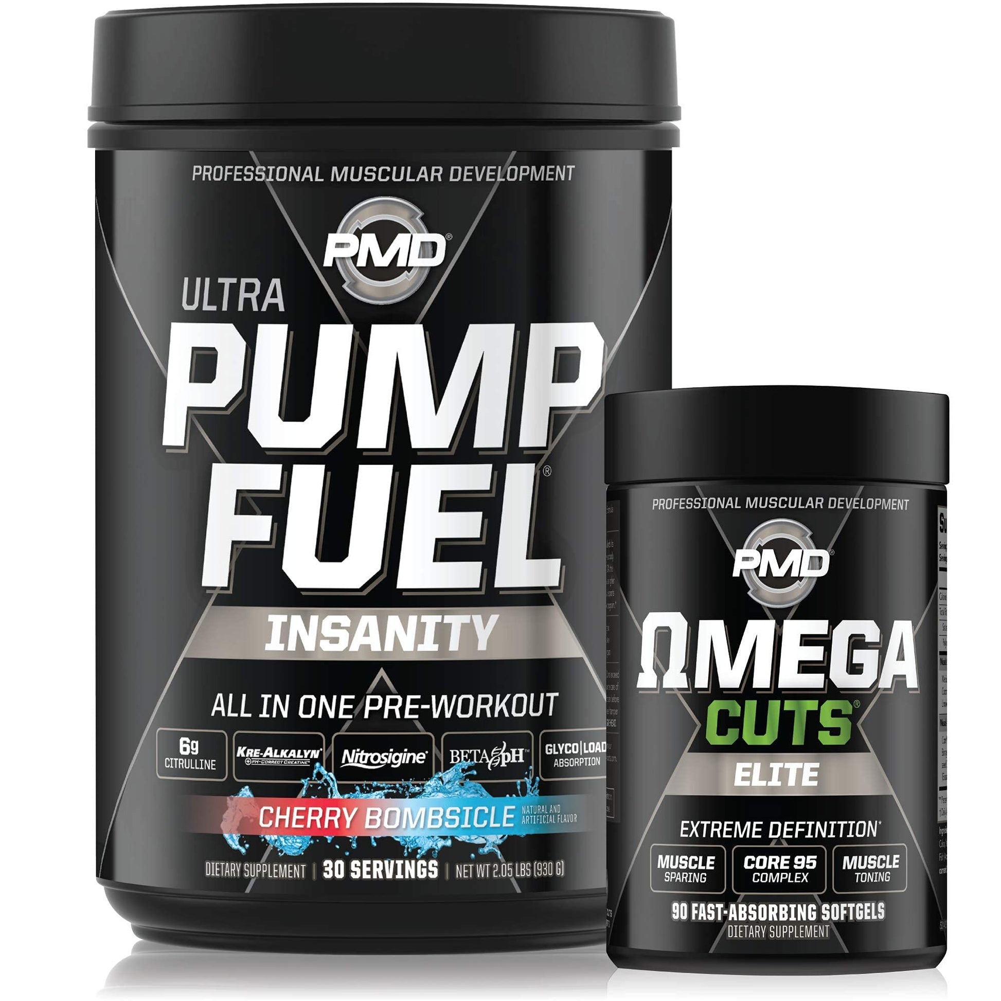 PMD Sports Ultra Pump Fuel Insanity - Pre Workout - Cherry Bombsicle (30 Servings)