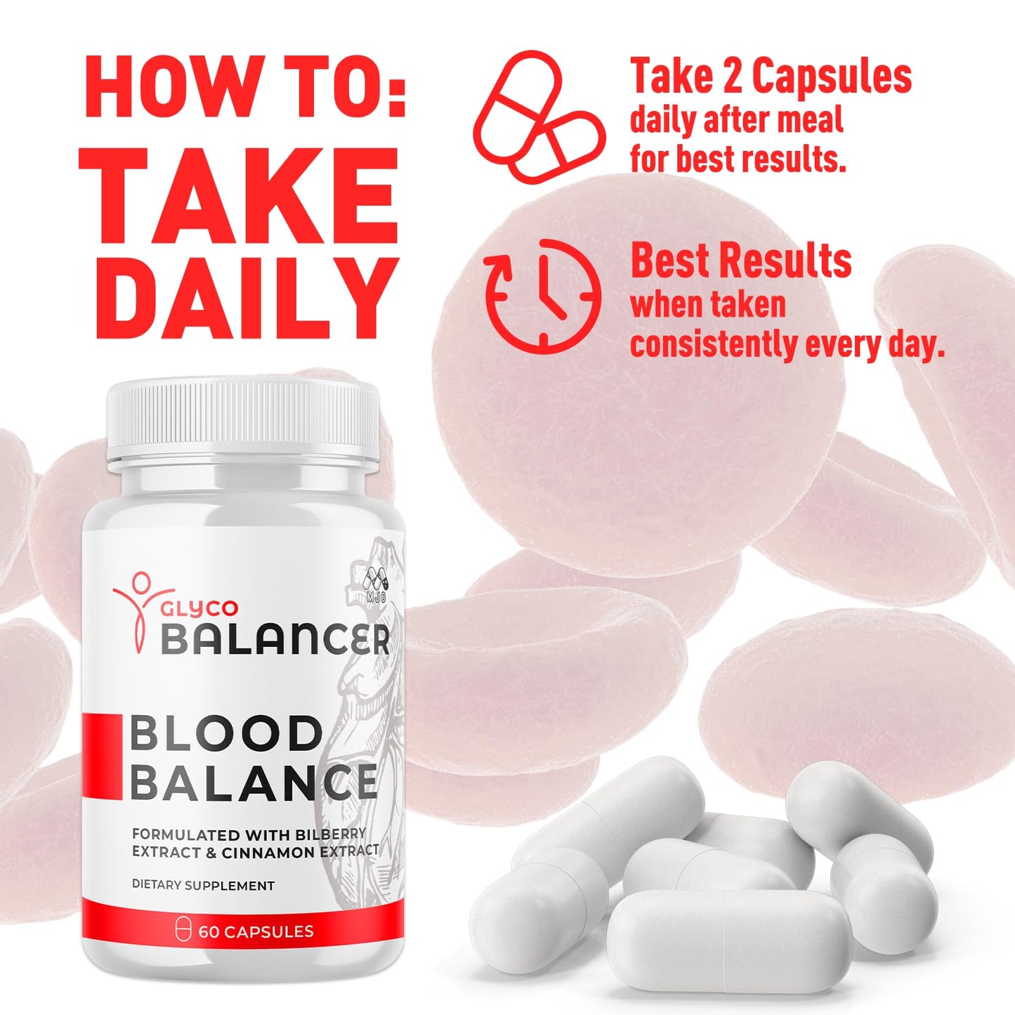 (2 Pack) Glyco Balancer Capsules, Official GlycoBalancer Health Support Pills with All Natural Ingredients, Glyco Balancer Advanced Health Support with Premium Vitamins for Women & Men (120 Capsules) MJOBuy Supplements Australia