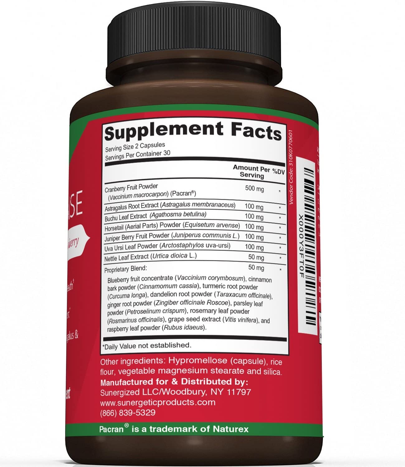 Premium Kidney Cleanse Supplement – Powerful Kidney Support Formula with Cranberry SunergeticBuy Supplements Australia