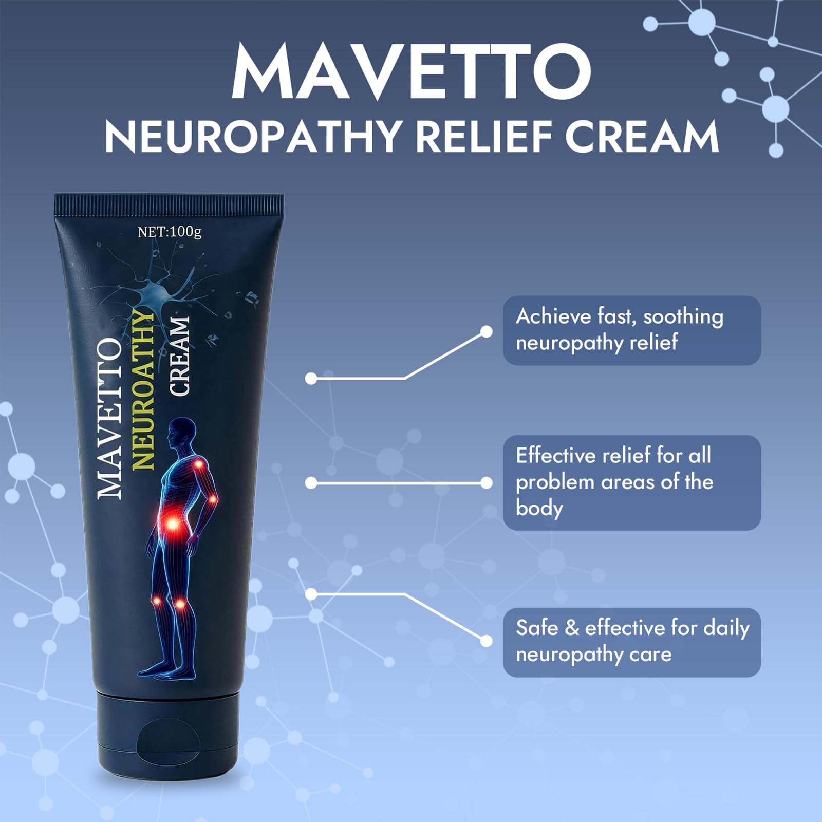 ReviveNerve Capsacare Neuropathy Relief Cream, Fast-Absorbing Soothing Cream with Capsaicin, Arnica, Menthol, MSM & Glucosamine for Feet, Hands, Legs, Muscles, Joints and Back (2pcs) ReviveNerveBuy Supplements Australia