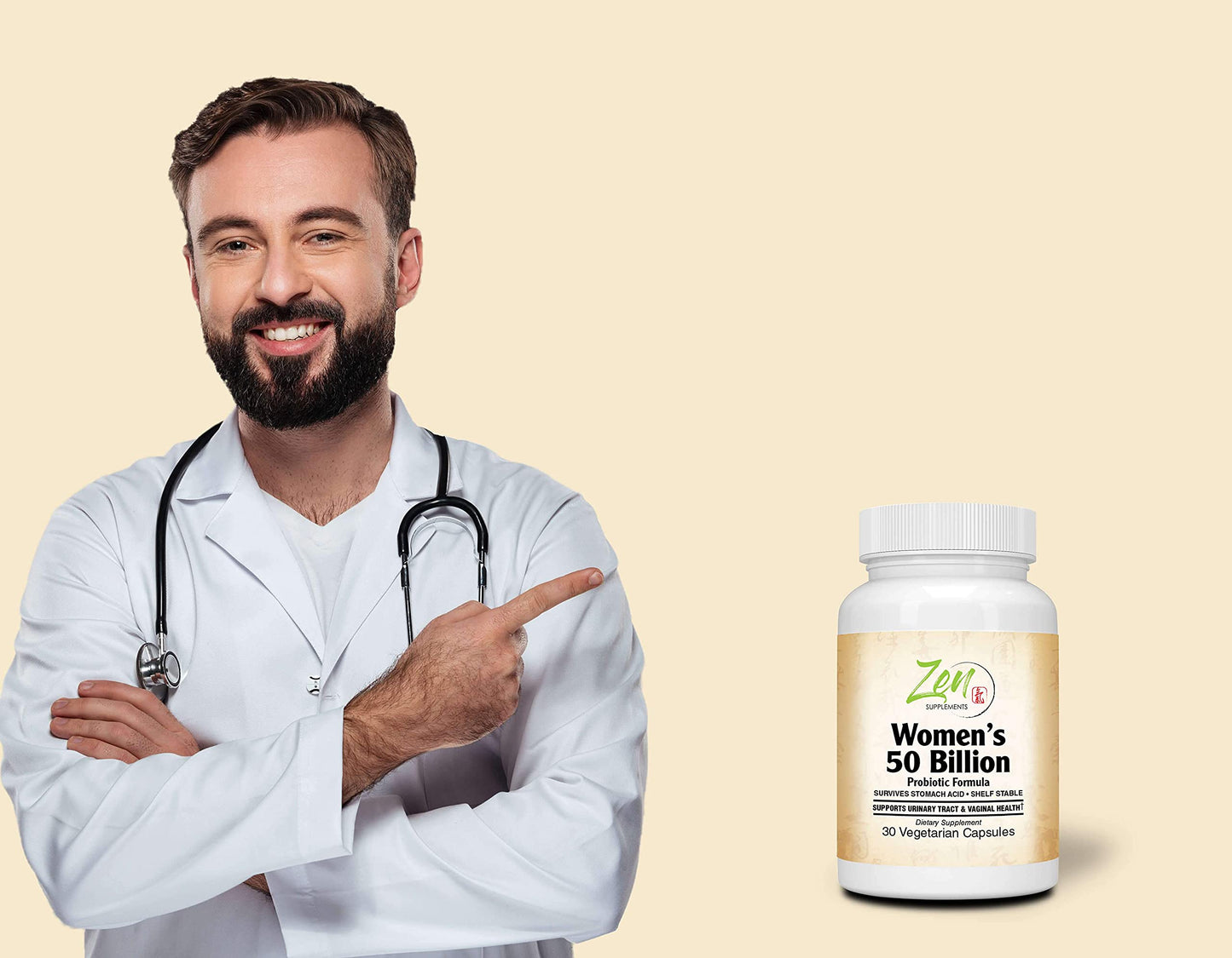 Zen Supplements - Womens 50 Billion Probiotic Formula - Supports Urinary and Vaginal Health Zen SupplementsBuy Supplements Australia