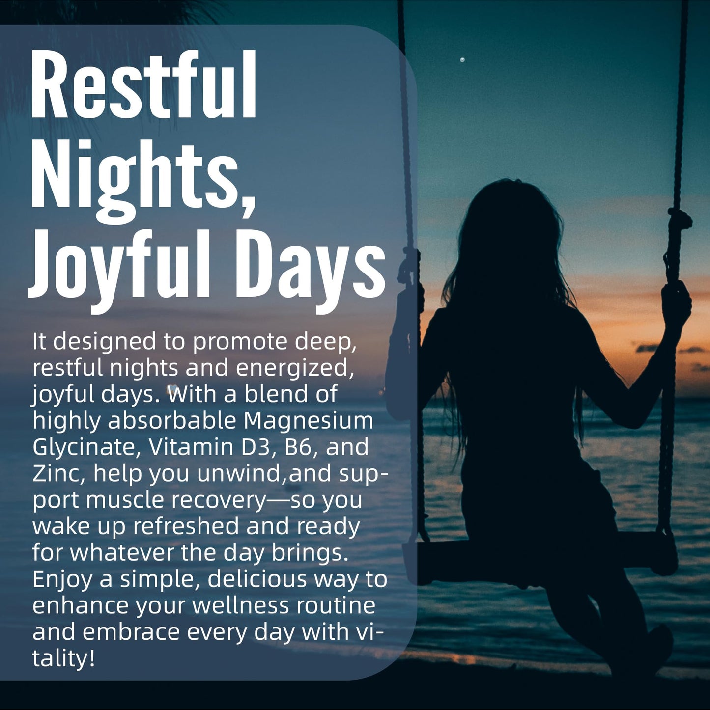 Magnesium Glycinate 500mg/250mg for Adults Teens - Plus D3,B6 & Zinc - Magnesium Glycinate Gummies,High Absorption - Support for Relaxation,Brain,Bone & Immunity Health - Sugar Free - 120Cts LerinettiaBuy Supplements Australia