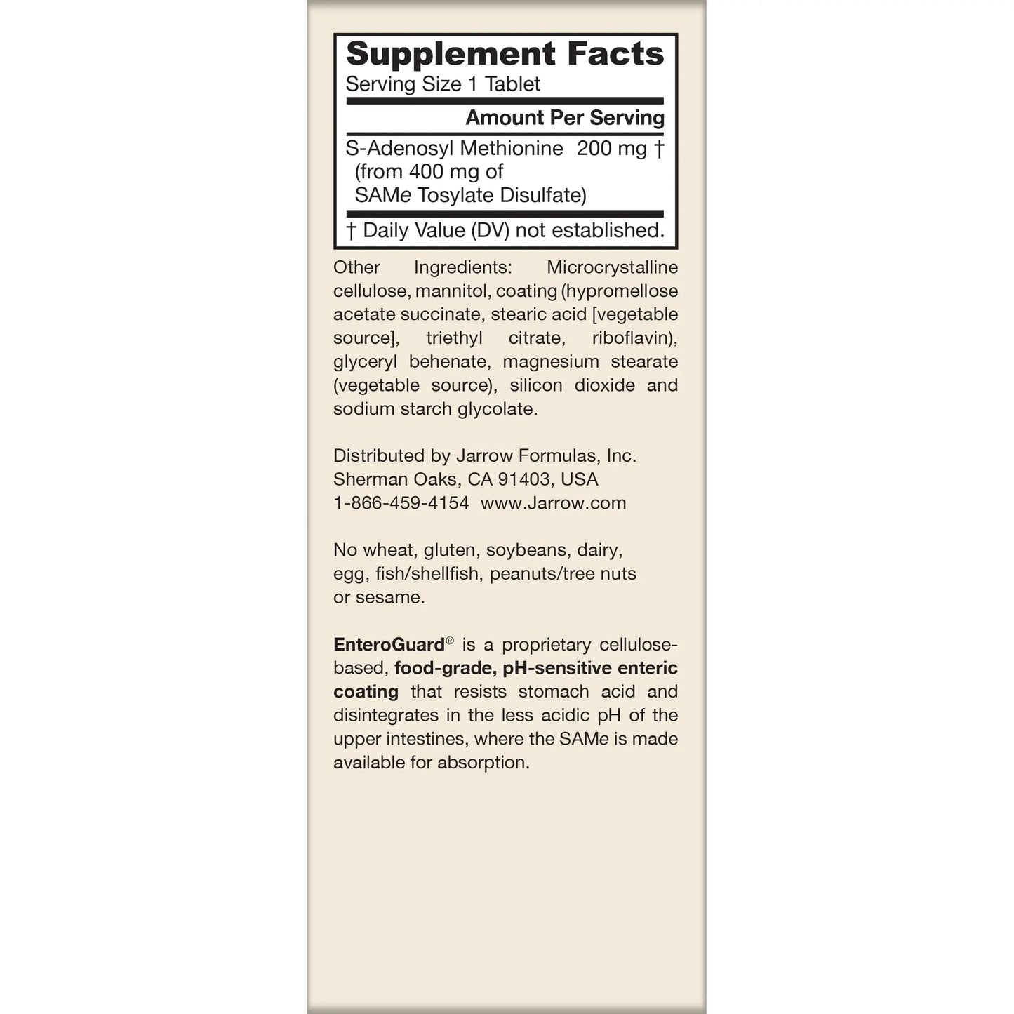 Jarrow Formulas® Same 200 mg, Supports Joint Health, Liver Function, Brain Metabolism, 60 Tablets, Up to A 60 Day Supply Jarrow FormulasBuy Supplements Australia