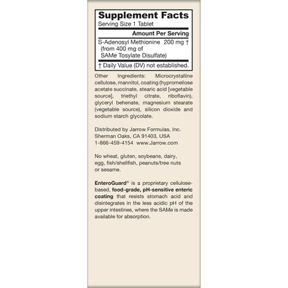 Jarrow Formulas® Same 200 mg, Supports Joint Health, Liver Function, Brain Metabolism, 60 Tablets, Up to A 60 Day Supply Jarrow FormulasBuy Supplements Australia