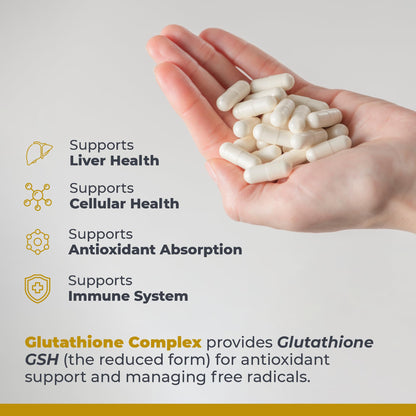 Premier Research Labs Glutathione Complex - Liver & Immune Support Supplement - Glutathione Pill for Natural Liver Cleanse - 60 Vegetarian Capsules Premier Research LabsBuy Supplements Australia