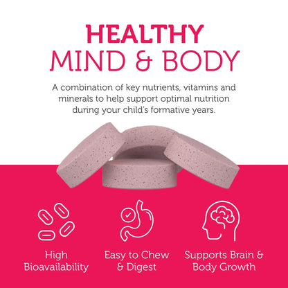 Zahler Kids Multivitamin Chewable Vitamin Tablet - Complete One Daily Vitamins Supplement - Contains 20+ Minerals ZahlerBuy Supplements Australia