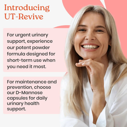 NewLife Naturals UT Revive with D Mannose Powder – UT Support for Urgency, Natural Urinary Tract Health for Women - with Cranberry, Blueberry & Botanicals – Short Term Potent Formula - 10 Servings NewLife NaturalsBuy Supplements Australia